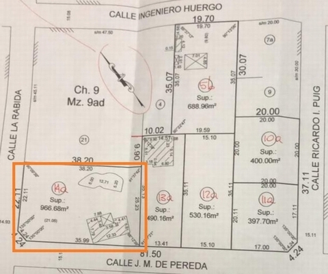 Plano de la propiedad