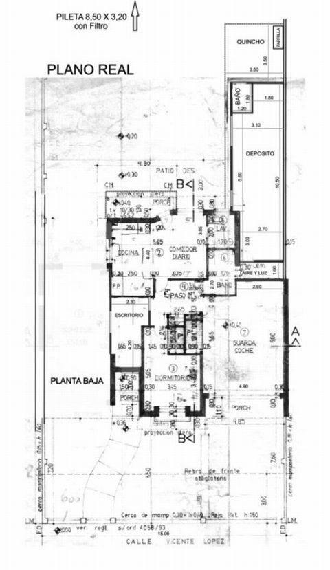 Plano de la propiedad